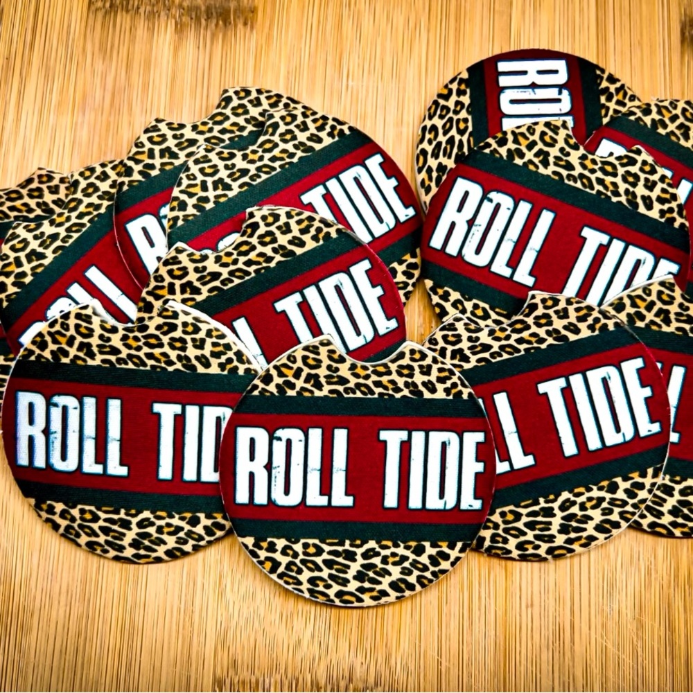 Car coasters $13 for ceramic, $10 for neoprene! My fav ones so far
